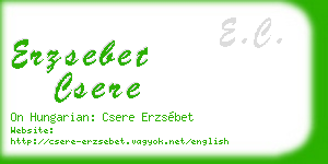 erzsebet csere business card